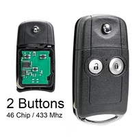 433mhz 2 buttons car remote key fob id46 auto key for honda civic cr v crv jazz 2011 2012 2013 2014 2015 hlik 3t 2007dj4041