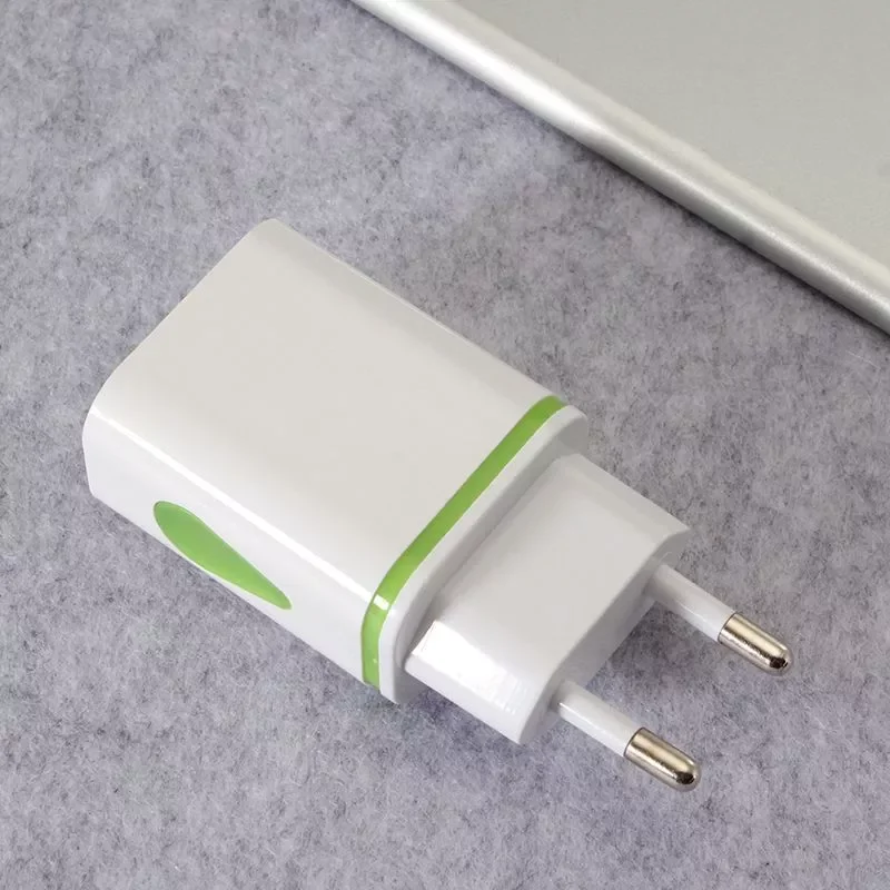 

Charger Wall Chargers 5V 2.1A Adapter Charing For iPhone XR XS Max X 10 EU/US Plug LED Dual USB Phone Charger For Huawei P20