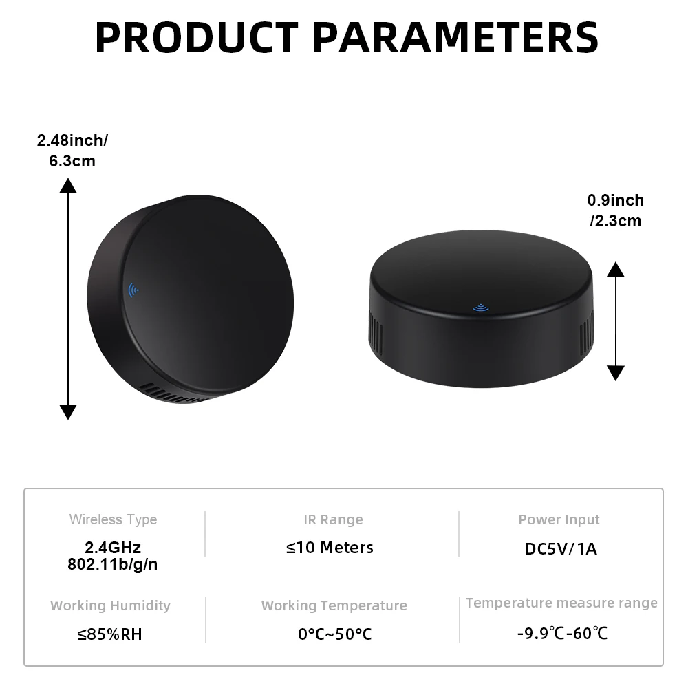 Универсальный инфракрасный пульт дистанционного управления Tuya WiFi IR RF 433 МГц для