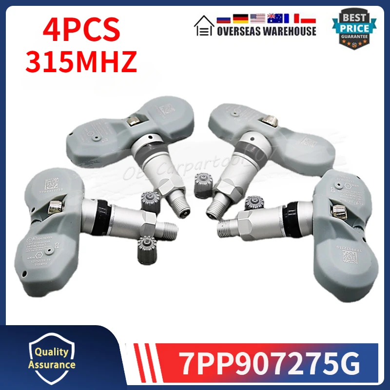 7PP907275G датчик давления воздуха в шинах 315 МГц для Audi A6 A8 Porsche 911 Boxster Cayenne 4 шт. система мониторинга давления в шинах TPMS 7PP907275G датчик давления воздуха в шинах 315 МГц для Audi A6 A8 Porsche 911 Boxster Cayenne 4 шт. система мониторинга давления в шинах TPMS