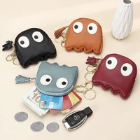 creative cartoon coin purse mini card case female ins style wallet real leather mini bag little key holder for girls nice gift