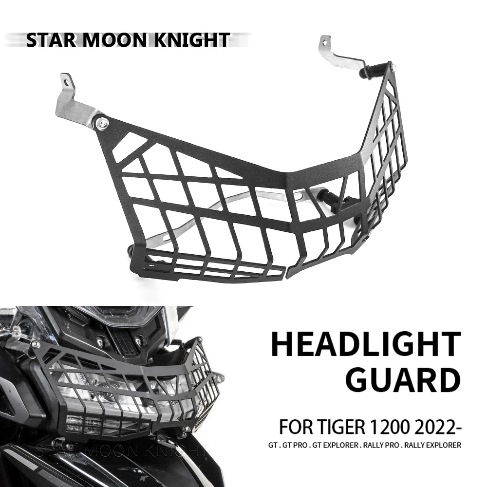 For Tiger1200 Tiger 1200 GT Pro Explorer Rally Explorer 2022- Motorcycle Headlight Protector Light Cover Protective Guard