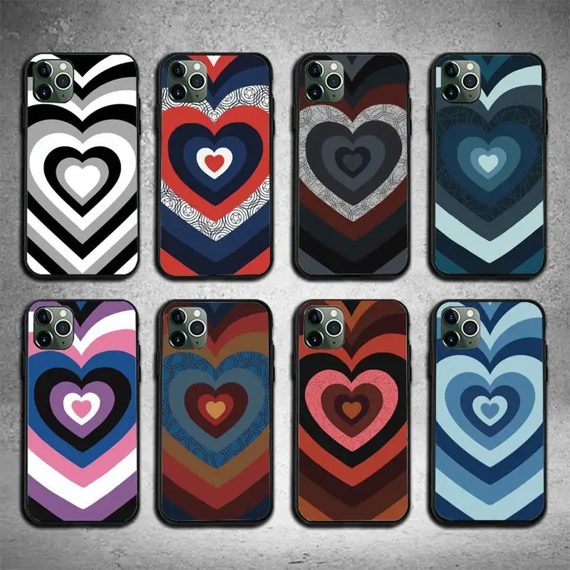 

Latte Love Heart Phone Case For Iphone 11 12 13 Pro Max 5s 6s 7 8 Plus X Xr Xs Max Se 2020 13 Mini Case Cover