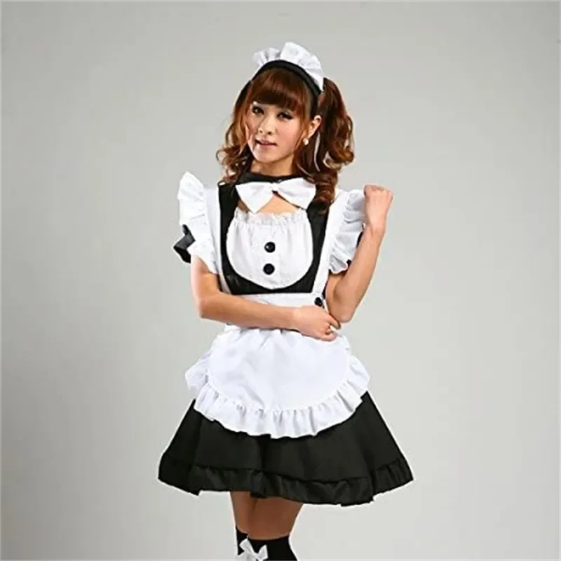 Женское платье милая горничная костюм для косплея анимационное шоу японская
