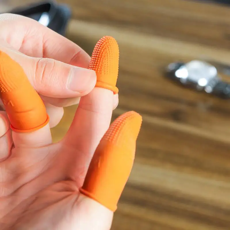 

Латексные Нескользящие износостойкие утолщенные Меловые напальчники 100 шт. промышленных латексных нескользящих напальчников