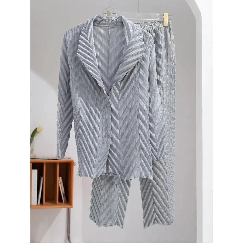 Женский комплект из 2-х предметов YUDX Miyake плиссированная куртка с отложным