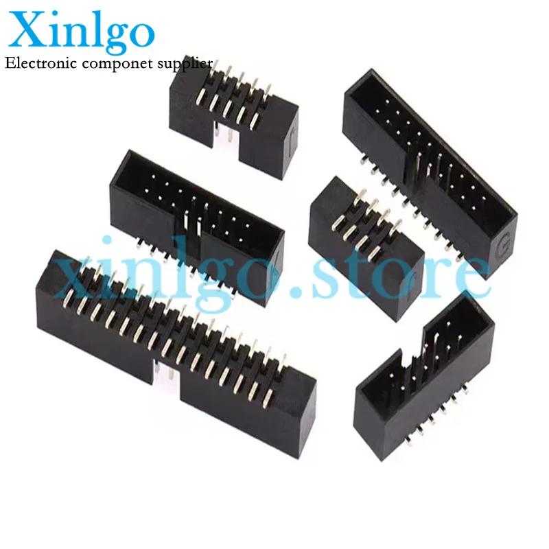 

10Pcs/lot SMT 2.0mm Pitch DC3 Male IDC Connector FC cable socket 6P 8P 10P 12P 14P 16P 20P 26P 30P 34P 40P 50P