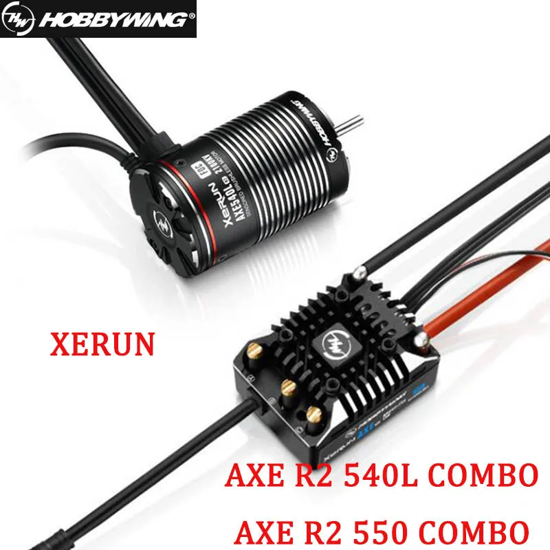 Бесщеточный электродвигатель HobbyWing XERUN AXE R2 80A с AXE540L 550 1400KV 2100KV 2800KV 3300KV для