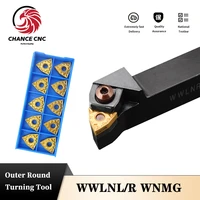 wwlnr2020 wwlnr2525 wwlnr3232 external turning tool holder wnmg carbide inserts wwlnl lathe bar cnc cutting tools holder
