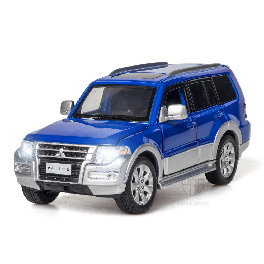

1/32 Mitsubishi Pajero V97 Alloy Car Models Toy Simulation Off Road Vehicle Model Front Wheels Are Steerable Kids Children Gifts