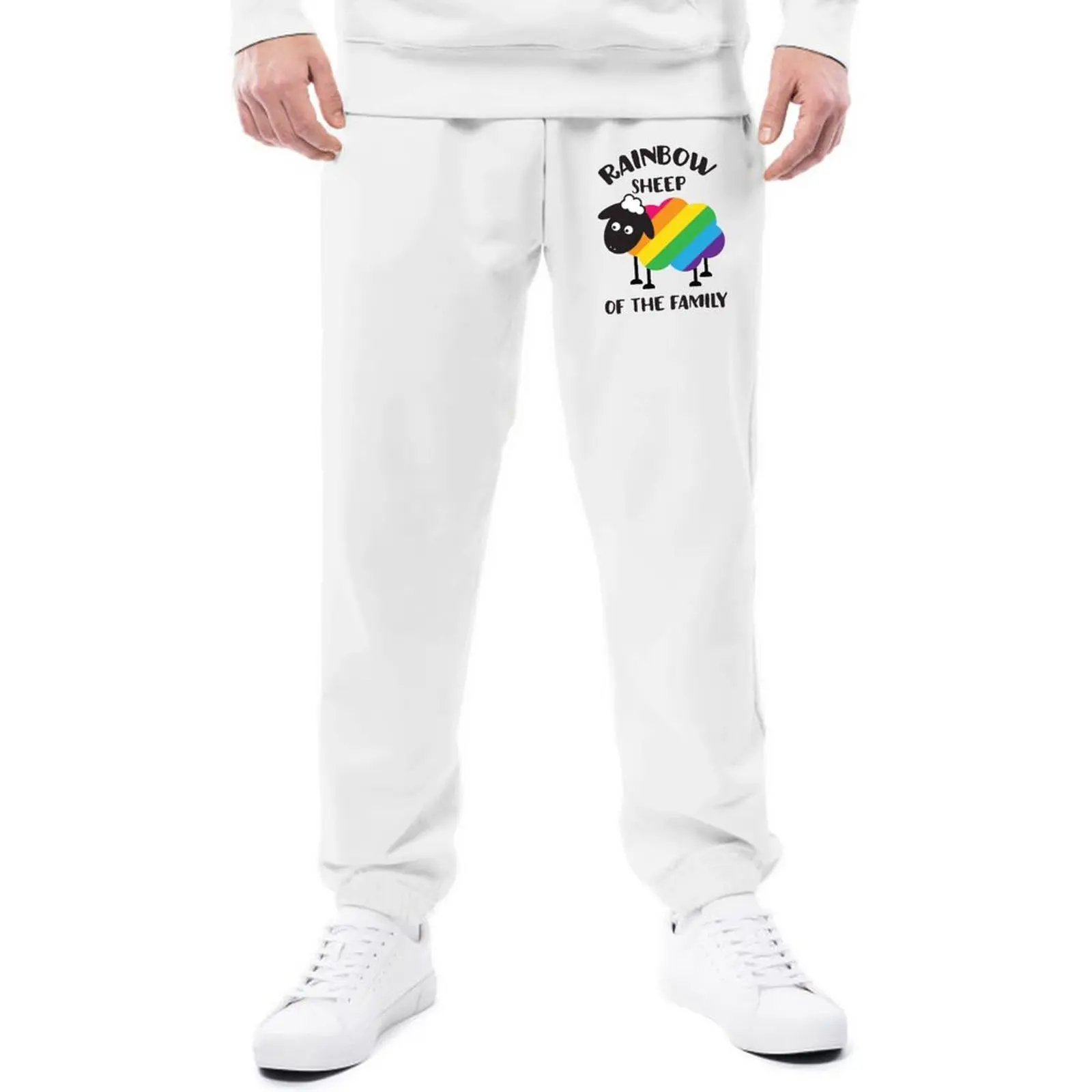 

Радужная овечка ЛГБТ гордость гей спортивный костюм осень гомосексуал слоган Ретро спортивные брюки Мужская Уличная одежда печатные спорт...