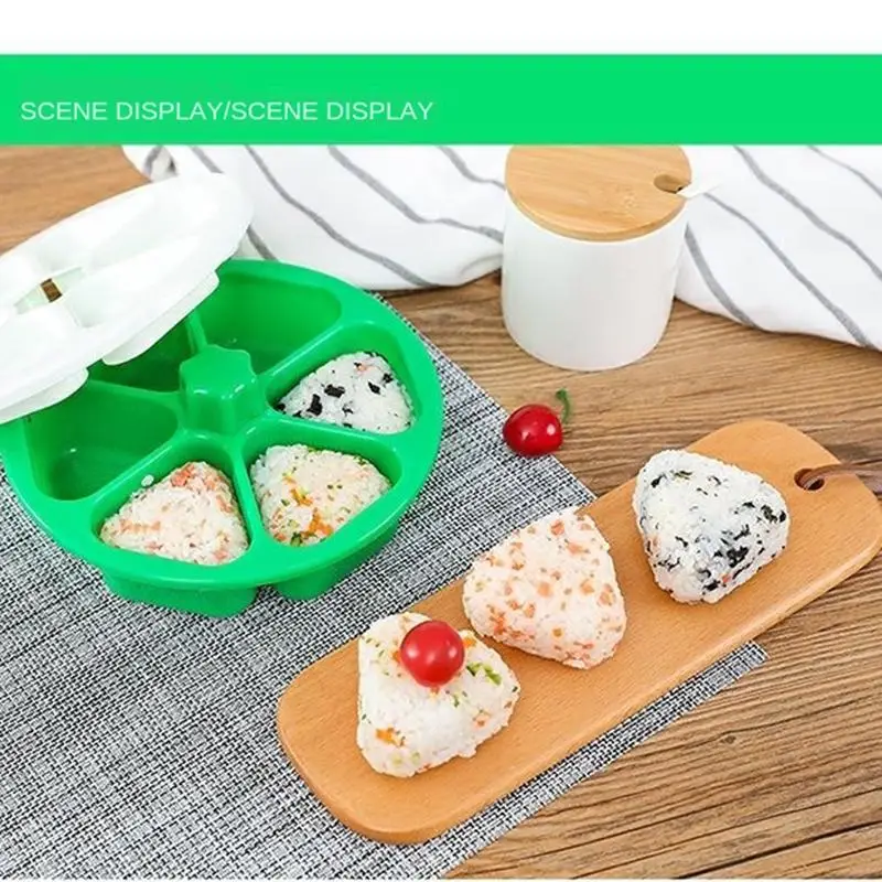 

6 In 1 DIY Sushi Mold Onigiri Rice Ball Food Press Triangular Sushi Maker Mold Sushi Kit Japanese Kitchen Bento Accessories