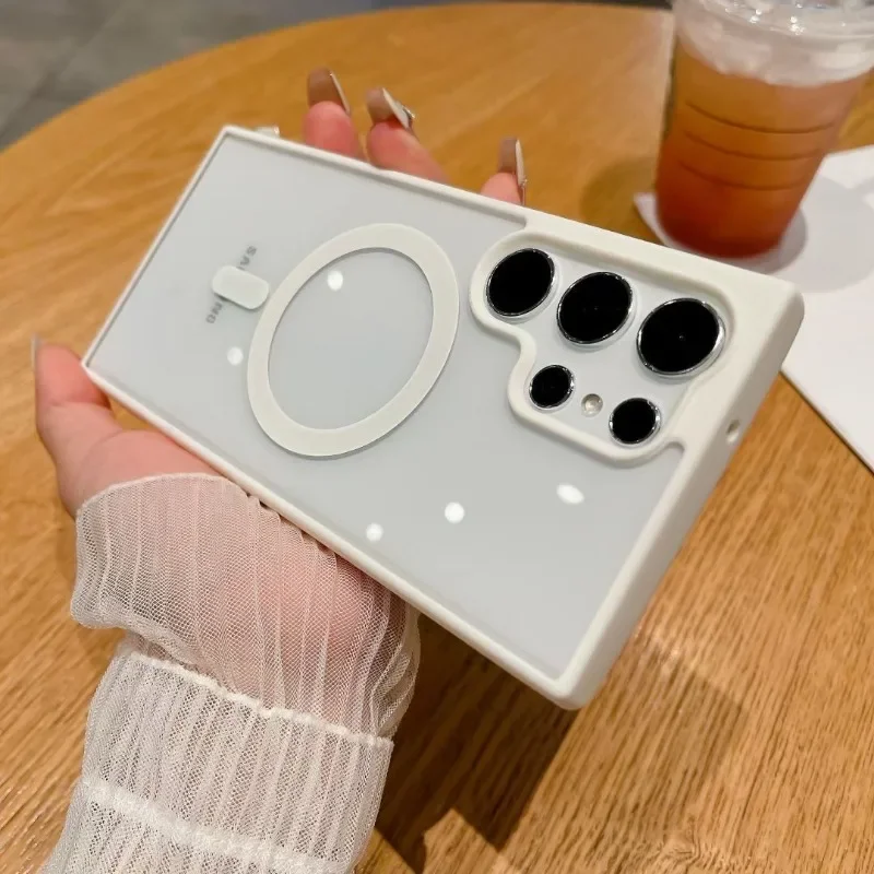 Магнитный Ультратонкий Прозрачный чехол для беспроводного зарядного устройства