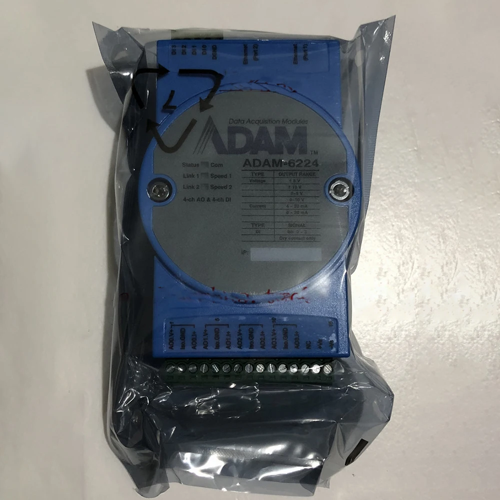 Для Advantech ADAM-6224-AE поддерживает четыре изолированных аналоговых модуля вывода