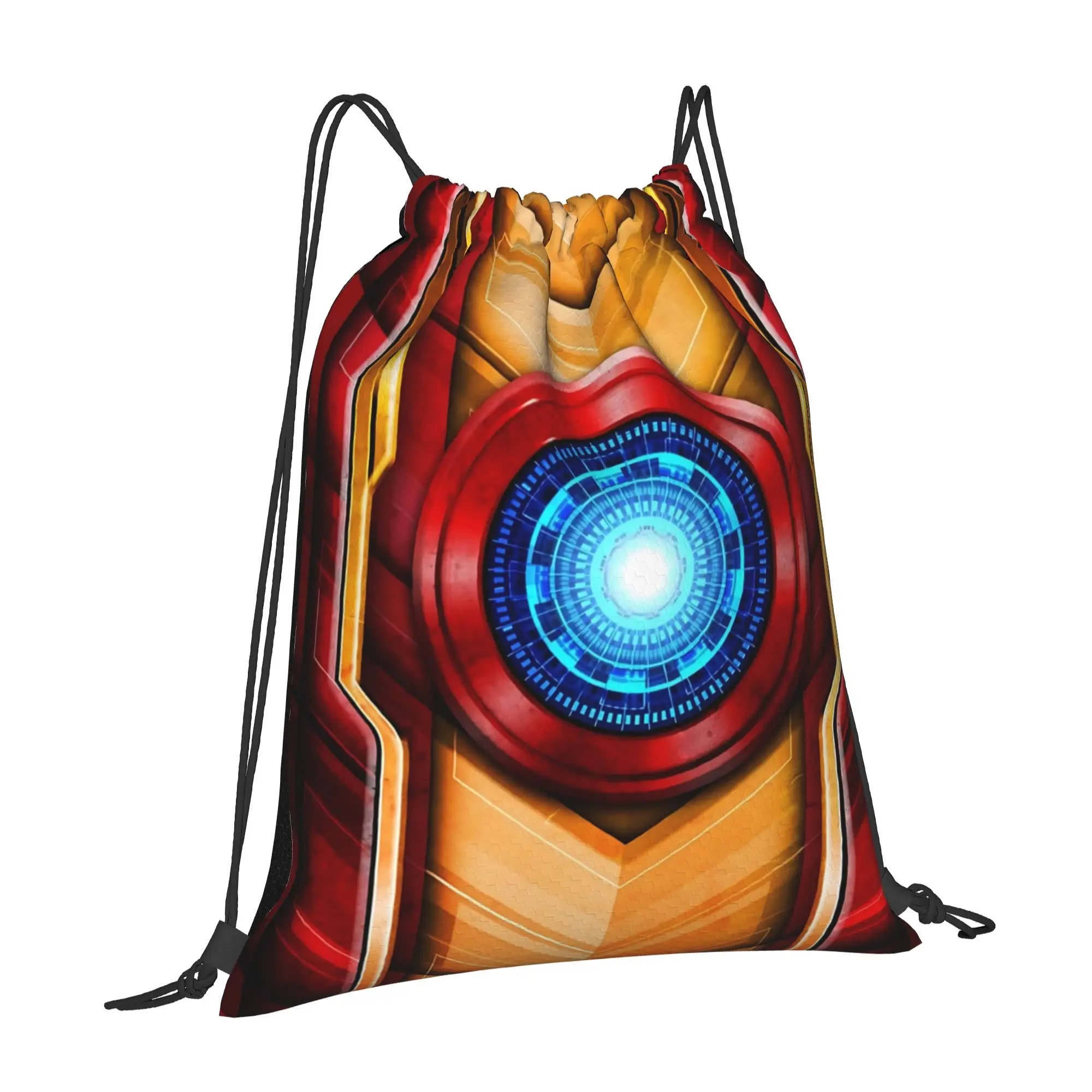 Фото 1 шт. Сумка-рюкзак с принтом Iron Man Arc Reactor, унисекс, для хранения вещей, дорожная сумка для подростков №2