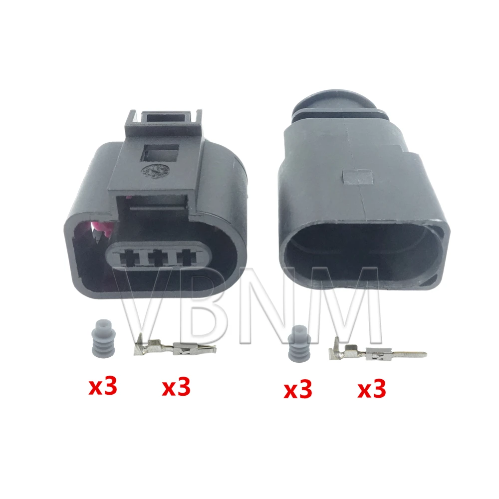 

3-контактный 1J0973803 1J0973703 3D0973703 1717888-1 1813271-1 штекер автоматического датчика температуры, штекер клапана дефляции, водонепроницаемый разъем для VW