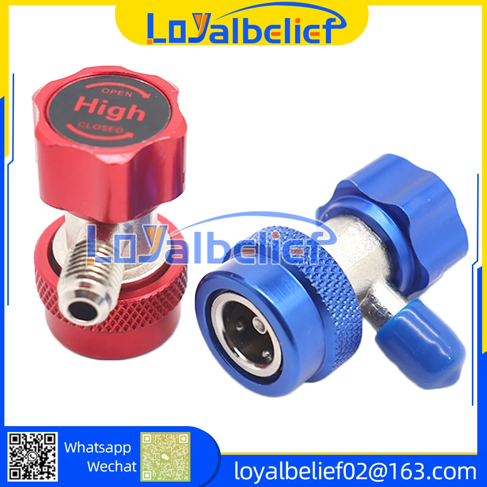 

Автомобильный адаптер R134A R1234YF для кондиционера, быстросъемная муфта, фотоэлемент, инструмент для удаления воздуха, аксессуары для кондиционера