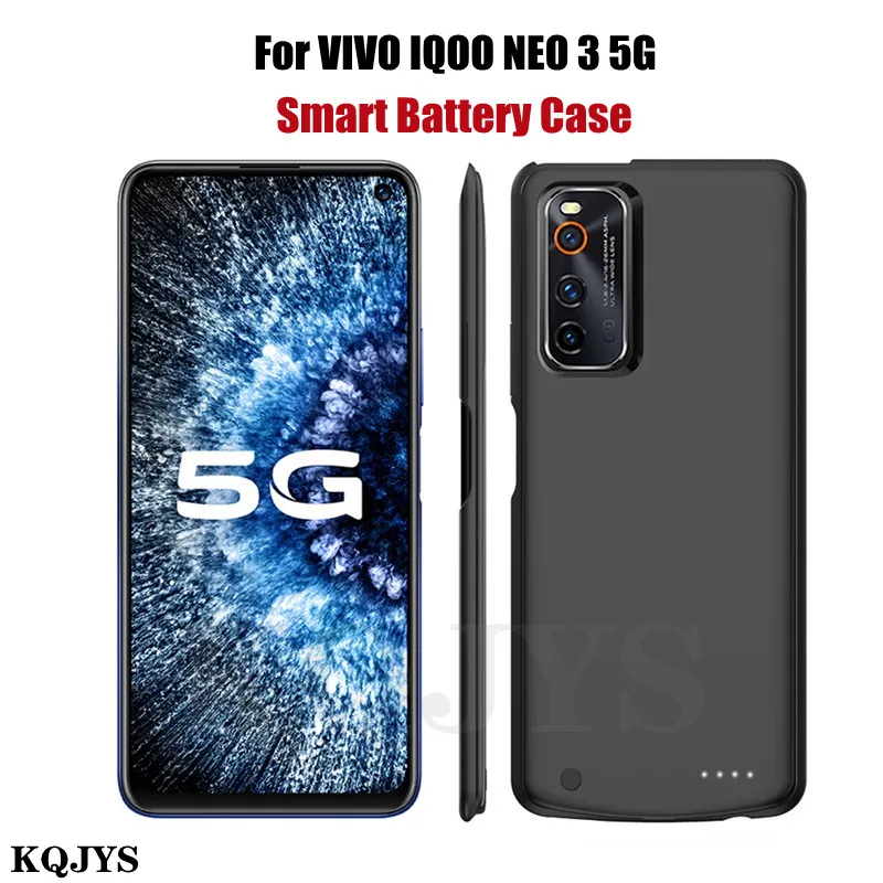 KQJYS Battery Charger Cover for VIVO IQOO NEO 3 5G Battery Case External PowerBank Battery Charging Case for IQOO NEO 3 5G