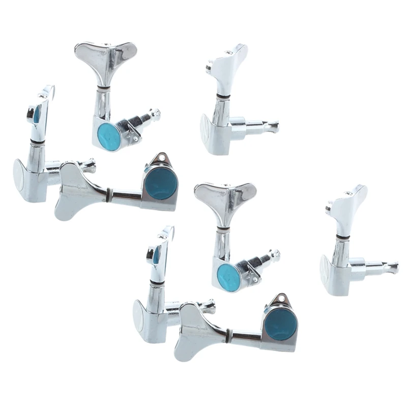 

8X Chrome Sealed Bass Tuning Pegs Tuners Machine Heads 4L + 4R