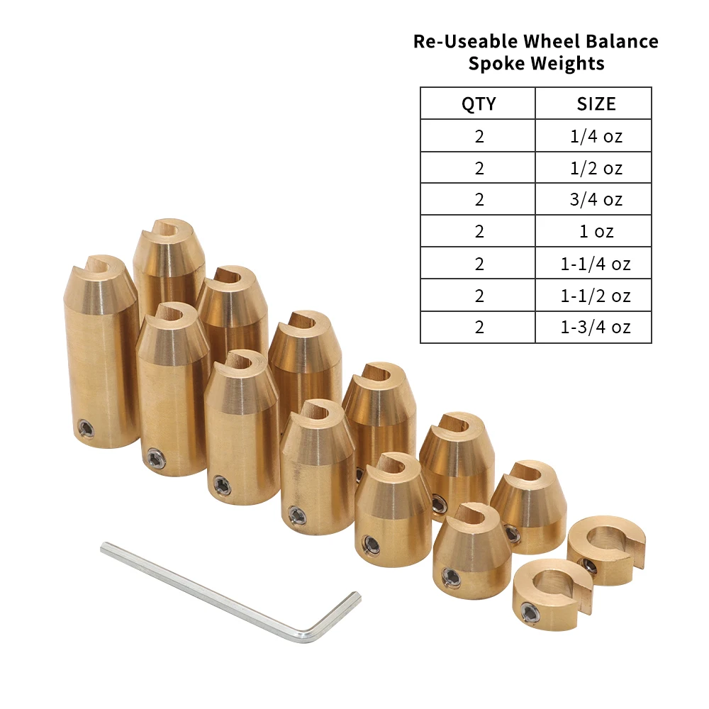 

14pcs Universal Motorcycle Scooter Offroad Brass Wheel Spoke Balance Weights Refill Kit For Honda Yamaha Suzuki Kawasaki