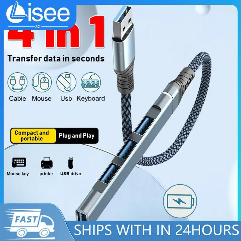 

Мини-Разветвитель USB 3,0, 4 порта, USB
