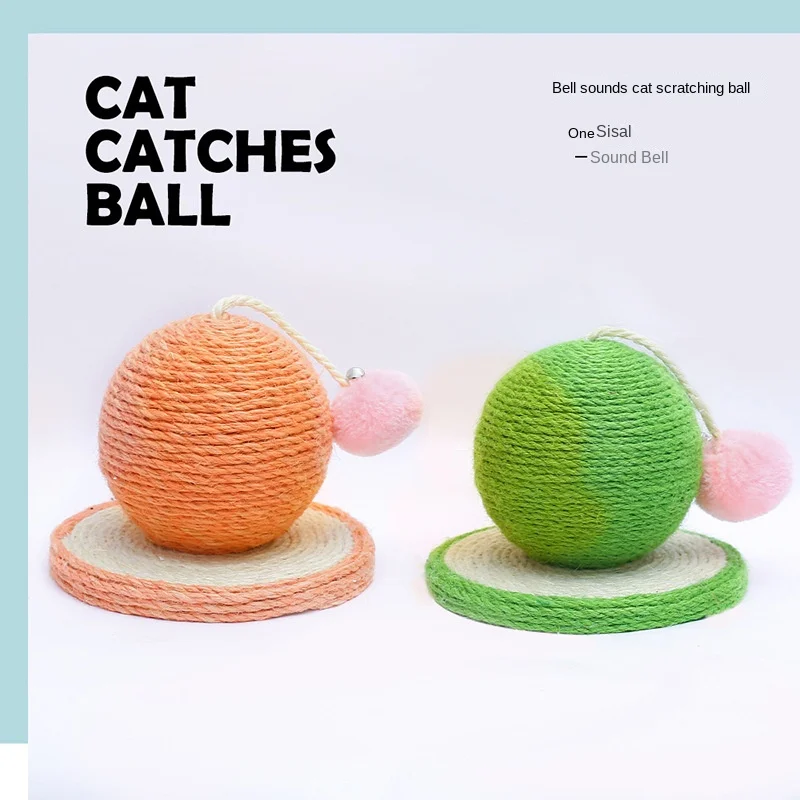 

Sisal ball cat scratching board round spherical cat climbing frame grinding claw cat scratching post sword hemp rope cat toy