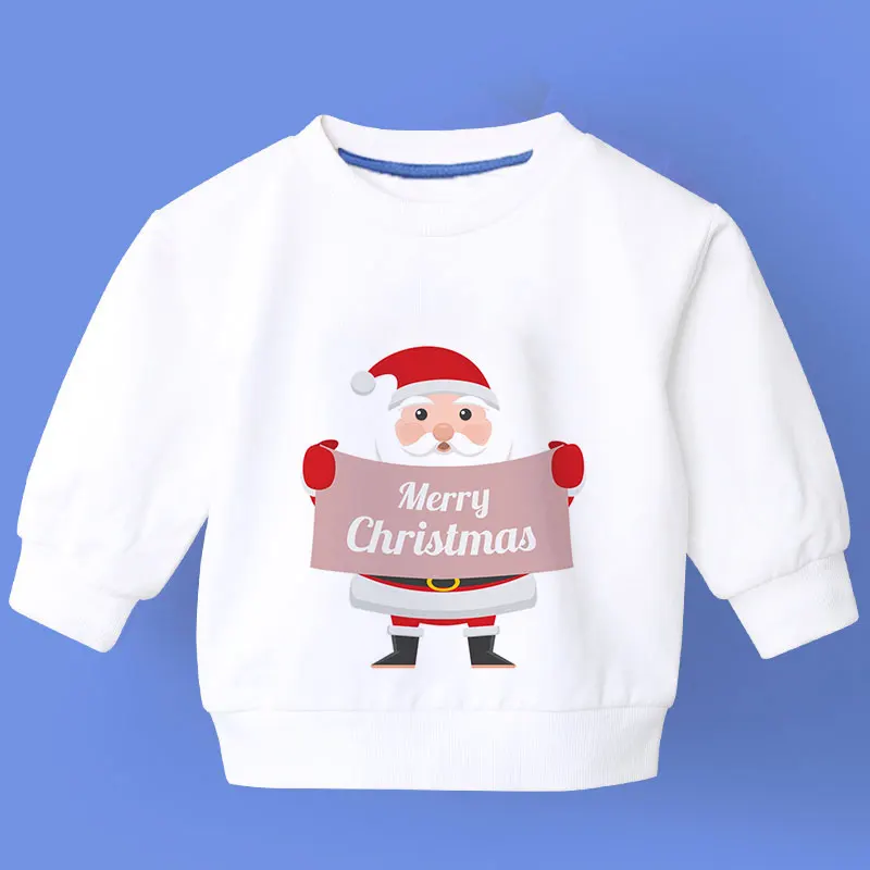 

Kid Boys T-shirts Baby Long Sleeve Christmas Elk Print Tops Children Solid Sweatshirt 2 3 4 5 6 7 Years Boy Girl T Shirts Autumn