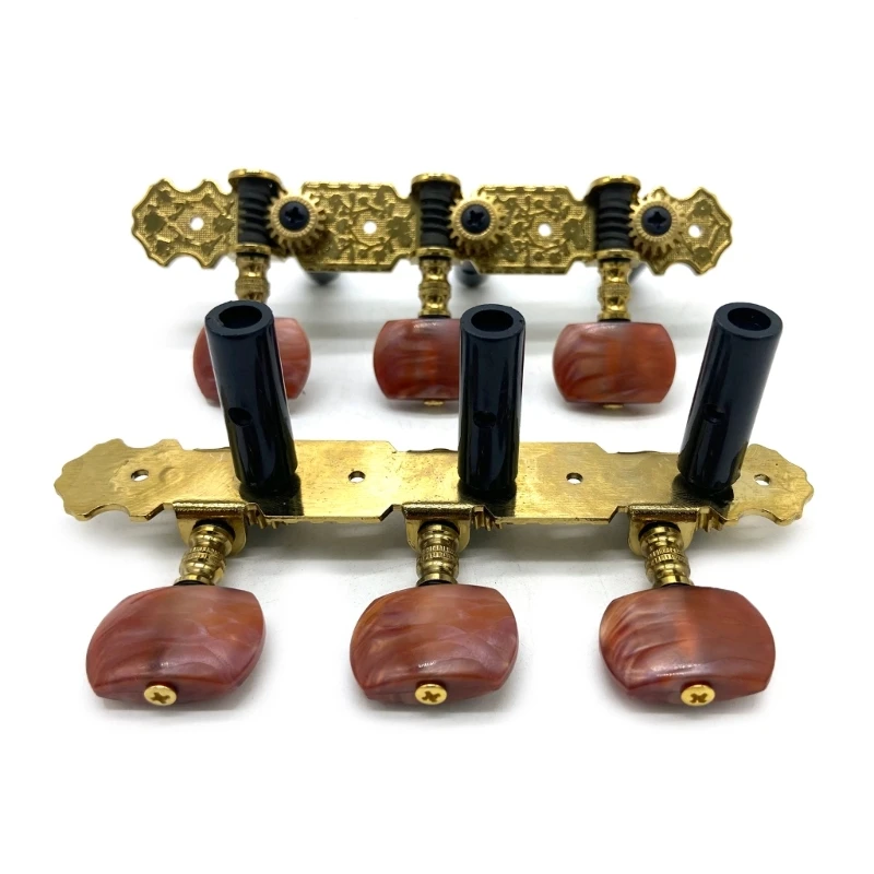 

6 шт. 3R3L тюнеры для гитары, тюнеры с соотношением 1:18, колышки для настройки акустической гитары, клавиши для тюнинга электрогитары, головки с...