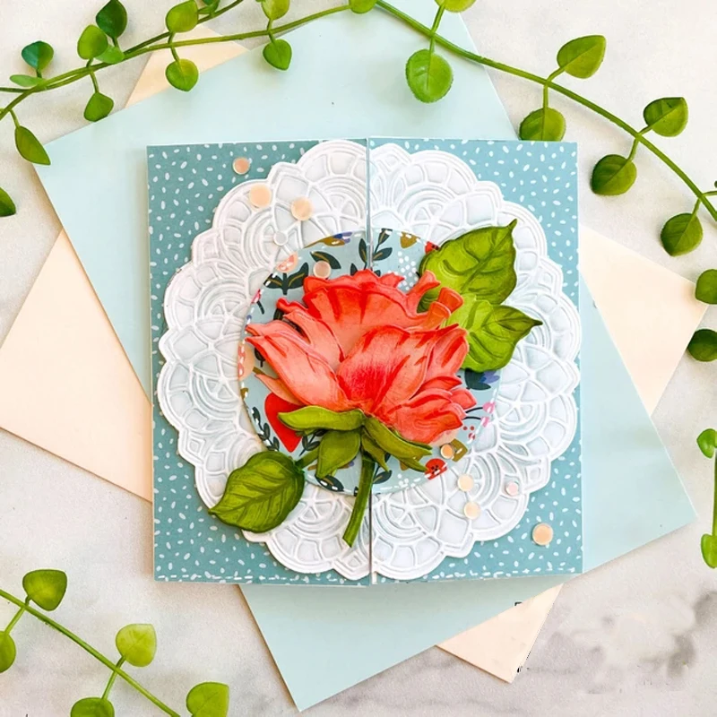 

January 2022 Роза мини тонкая Обложка лист высечка Скрапбукинг художественные принадлежности пользовательский силиконовый штамп альбом прозра...