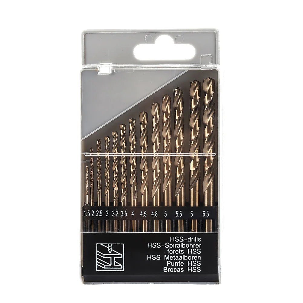 

13pcs Drill Bits Sets Multi-Function Twisted Drill Bits for Metal Drilling