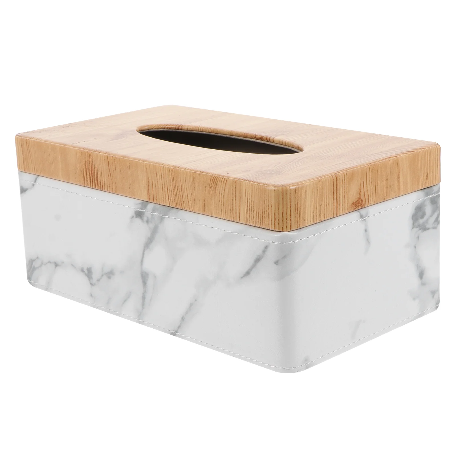 

Waterproof Tissue Box Home Desktop Napkin Box Unique Marbling Paper Box