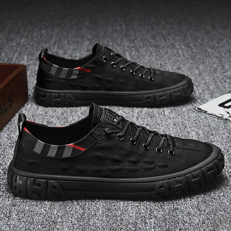 

Spring Summer Ice Silk Sneakers Men Male Loafers Flats Lazy Driving Men Casual Pedal Leather Designer Shoes
