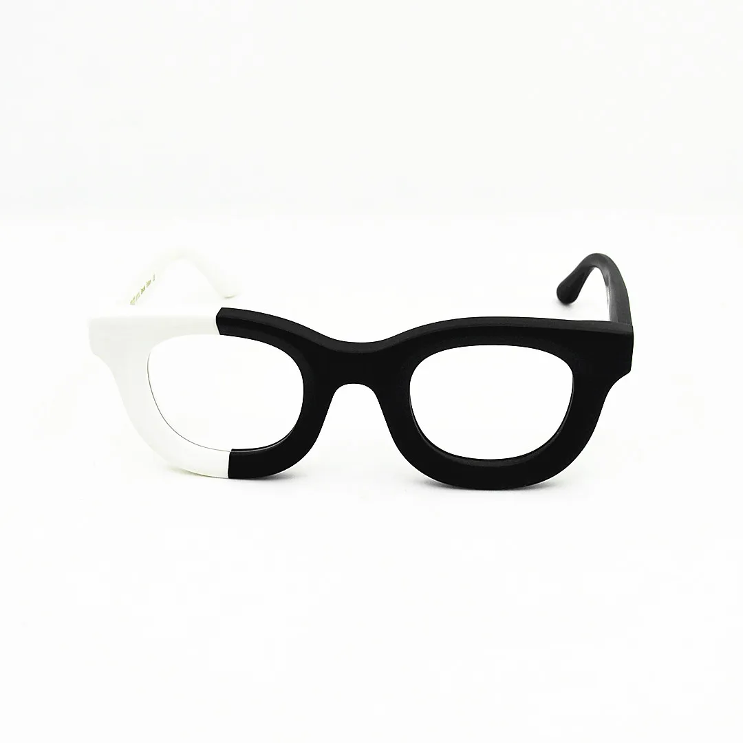 

Belight Optical Belgium Design 8.0 Thickening Acetate Round Shape Men Women Vintage Retro Wood Grain Spectacle Frame 243