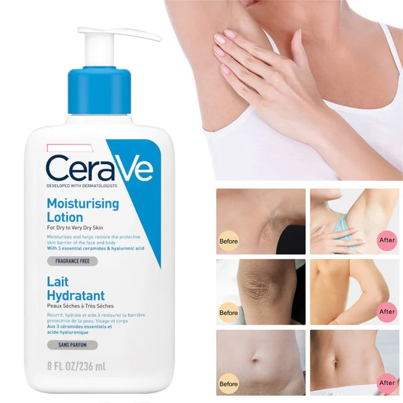

Отбеливающие крем для тела CeraVe, увлажняющее средство для улучшения рук, подмышек, лодыжек, колен, тела, Осветляющий крем для ухода за кожей