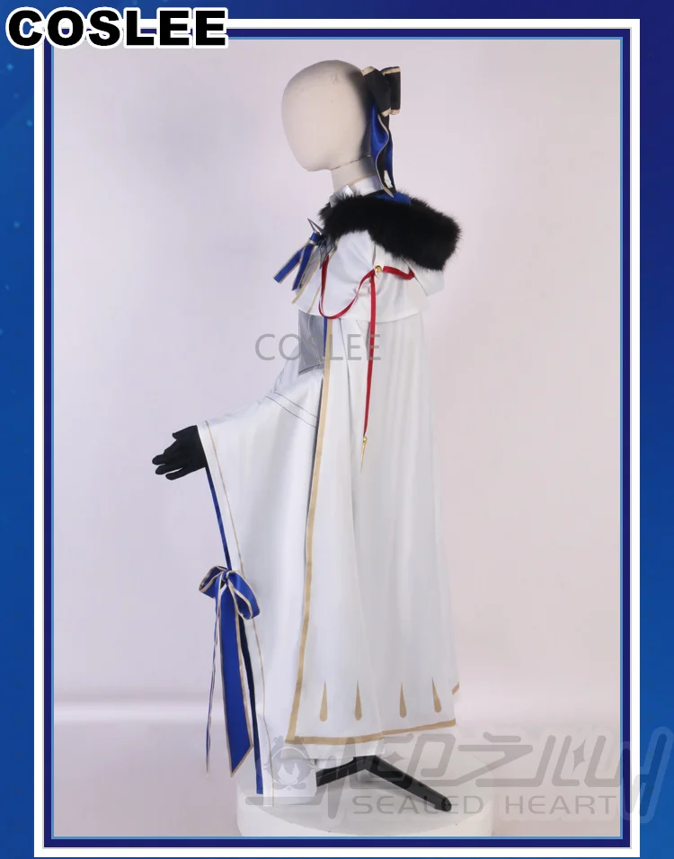COSLEE Fate/большой заказ Морган Aesc ведьма дождя Спаситель косплей костюм игры FGO