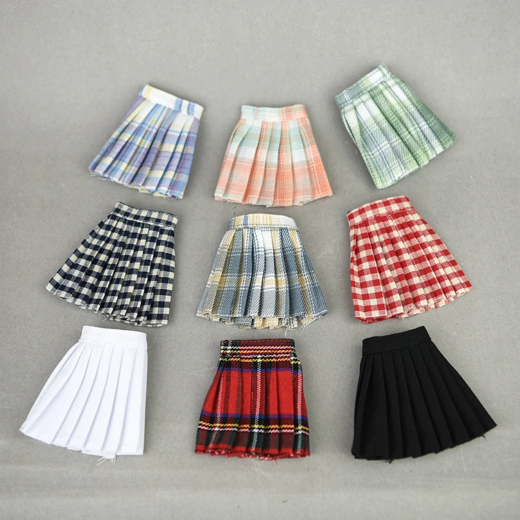 

doll dress and shirt / grid skirt / Autumn Wear Clothing For 30cm BJD Xinyi Barbie Blythe FR ST Doll clothes