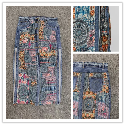 

Международная торговля Оригинальное одноместное испанское Новое дизайнерское летнее винтажное платье с геометрическим принтом и высокой талией