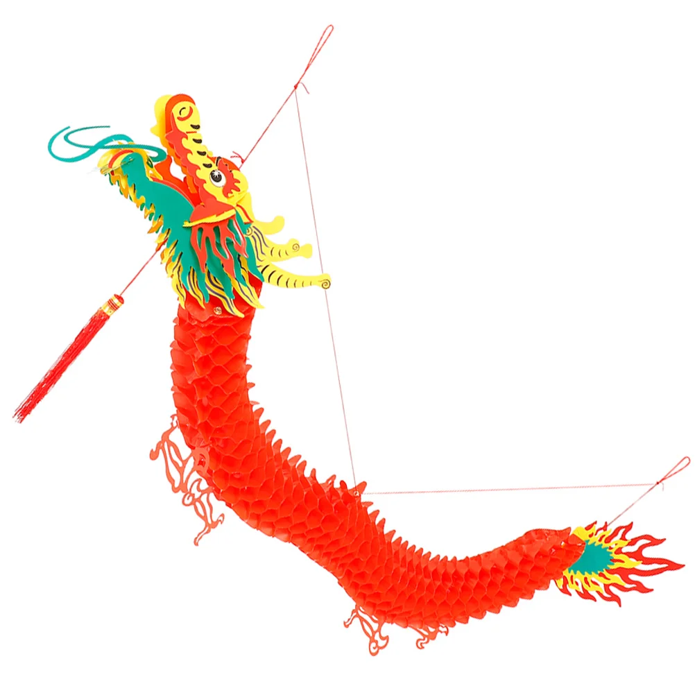 

Chinese Dragon Year Decoration New Paper Garland Hanging 3D Decors Tissue Lantern Ornament Spring Festival Fengshui Supplies