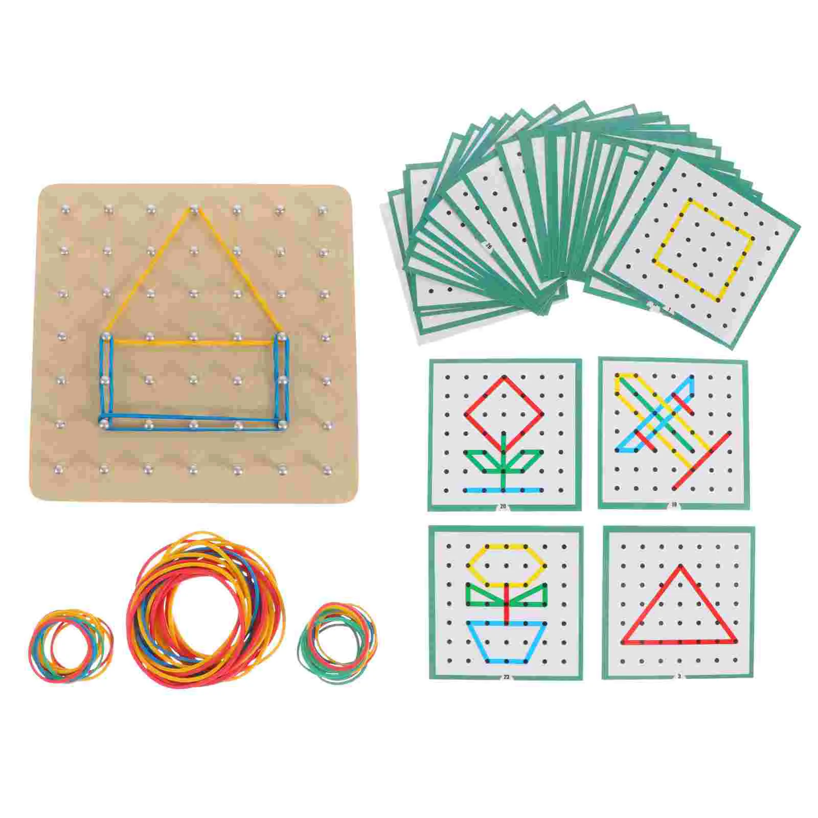 

Graphics Array Board Primary Mathematics Nail Plate Kids Geoboard Baby Toys Graphical Educational Children Wooden Teaching