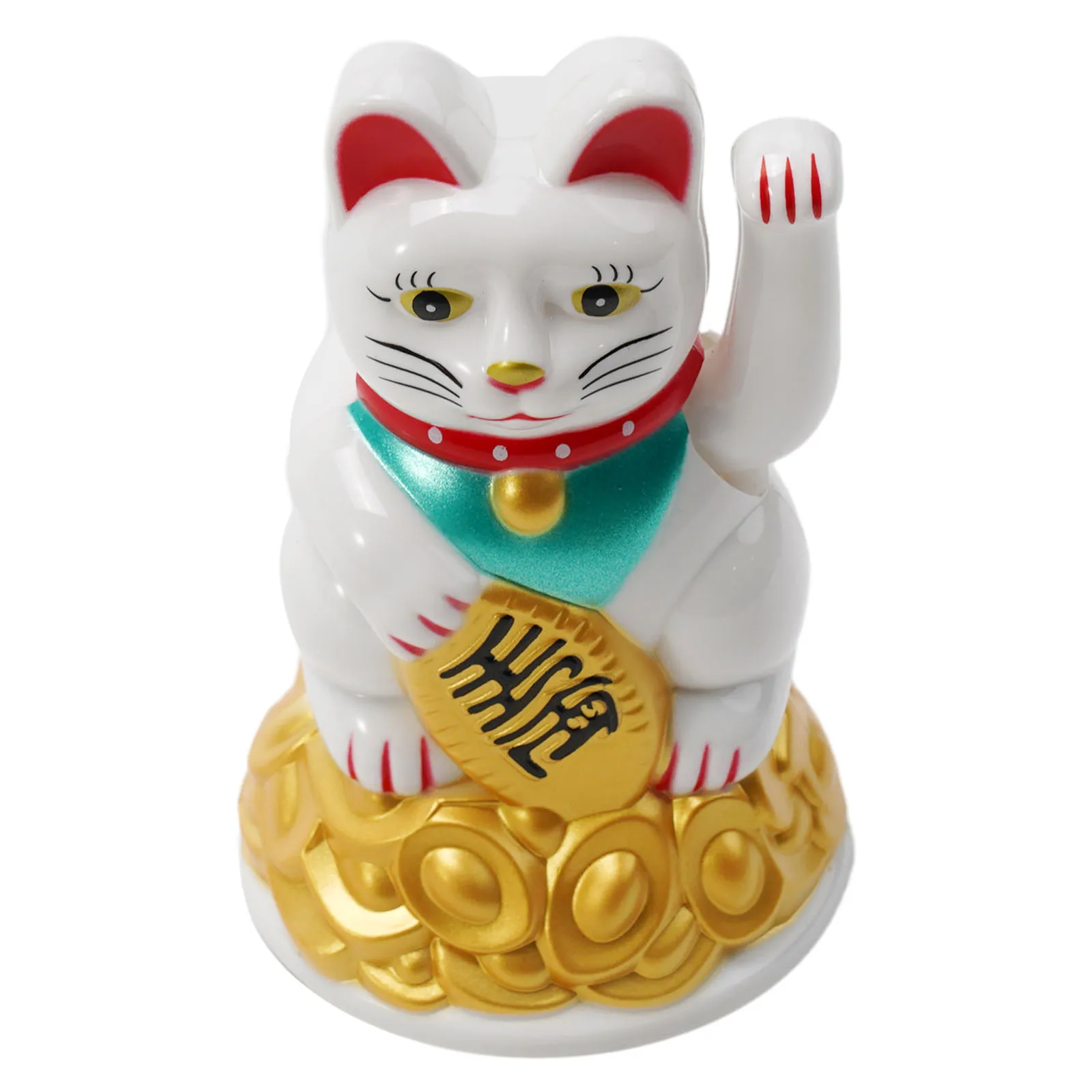 Китайский Lucky Cat, мини-солнечная автоматическая размахивающая Lucky Cat, украшение автомобиля, статуя для выпечки торта, богатство, удача, добро пожаловать, размахивающая кошка, скульптура
