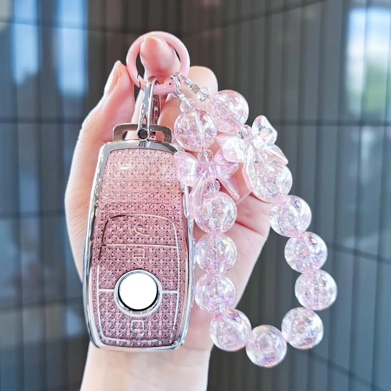 

TPU Car Key Case Cover Shell Bag For Mercedes Benz A B C E S Class GLC CLA W206 W204 W212 W213 W176 AMG W177 W223 S350 Key chain