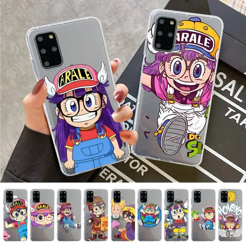 

Cartoon Dr Slump Arale Phone Case for Samsung A51 A52 A71 A12 for Redmi 7 9 9A for Huawei Honor8X 10i Clear Case