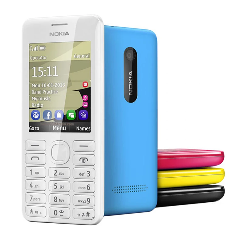 Оригинальный Восстановленный телефон Nokia 206 разблокированный мобильный nokia 2060 с