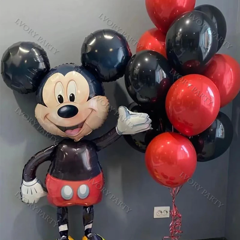 

1Set Mickey Balloons Mickey Mouse Birthday Party Decor Baby Shower Decor Kids Party Mickey Balloon Air Globos