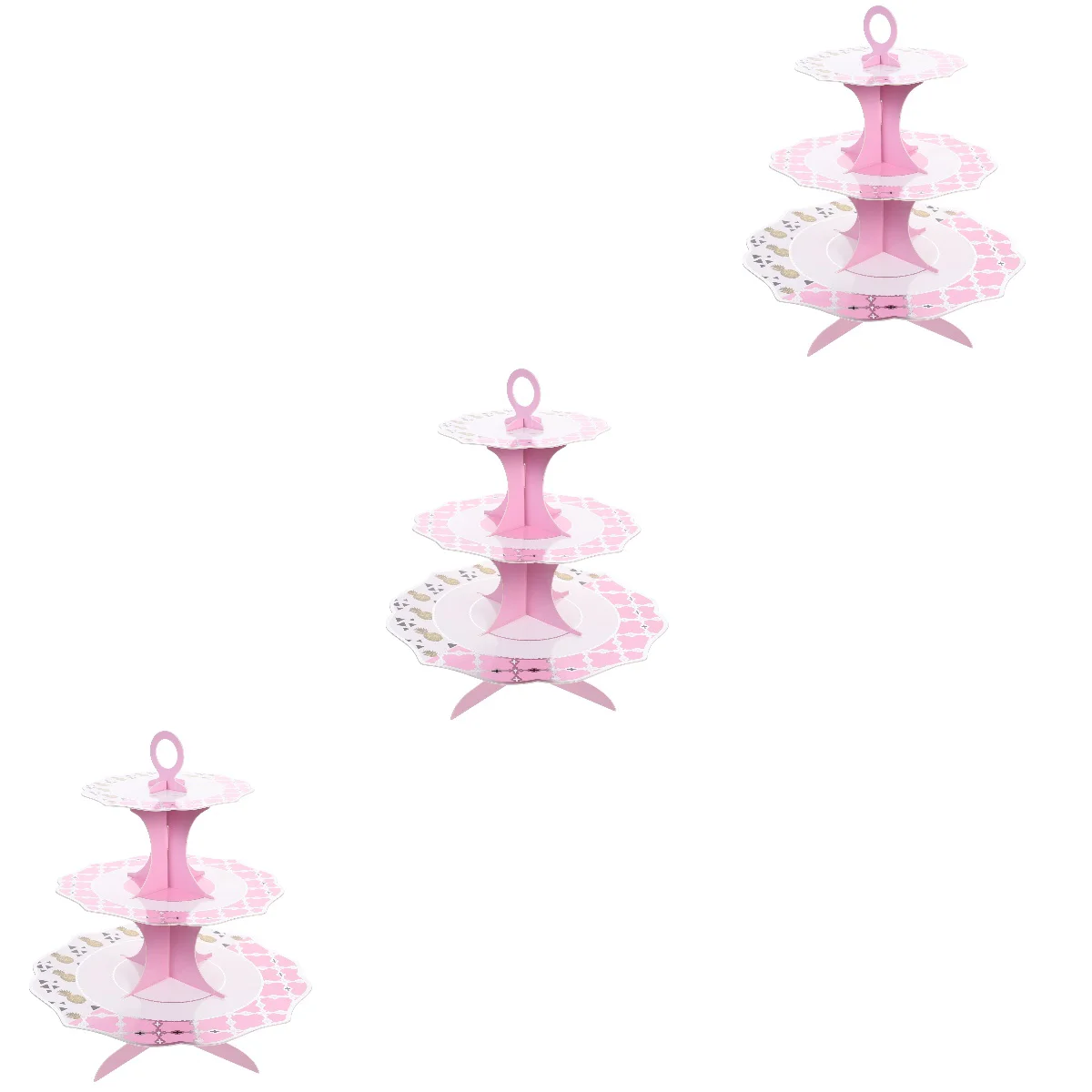 

3pcs Cake Holder 3 Tiered Cake Stand Decorative Cupcake Stand Accessory