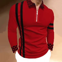 2022 top grade new fashion brand men designer polo shirts for men turn down collar casual plain long sleeve tops mens clothing