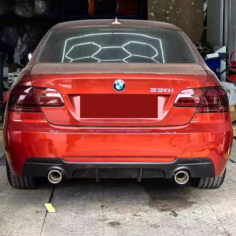 Для BMW 3 серии 320i 325i 330i E90 E92 Выхлоп MT Бампер двойного выхода из нержавеющей стали Выхлопная труба из углеродного волокна Глушитель Выхлопная система (art.: 3920cbb466f78) - 3920cbb466f78