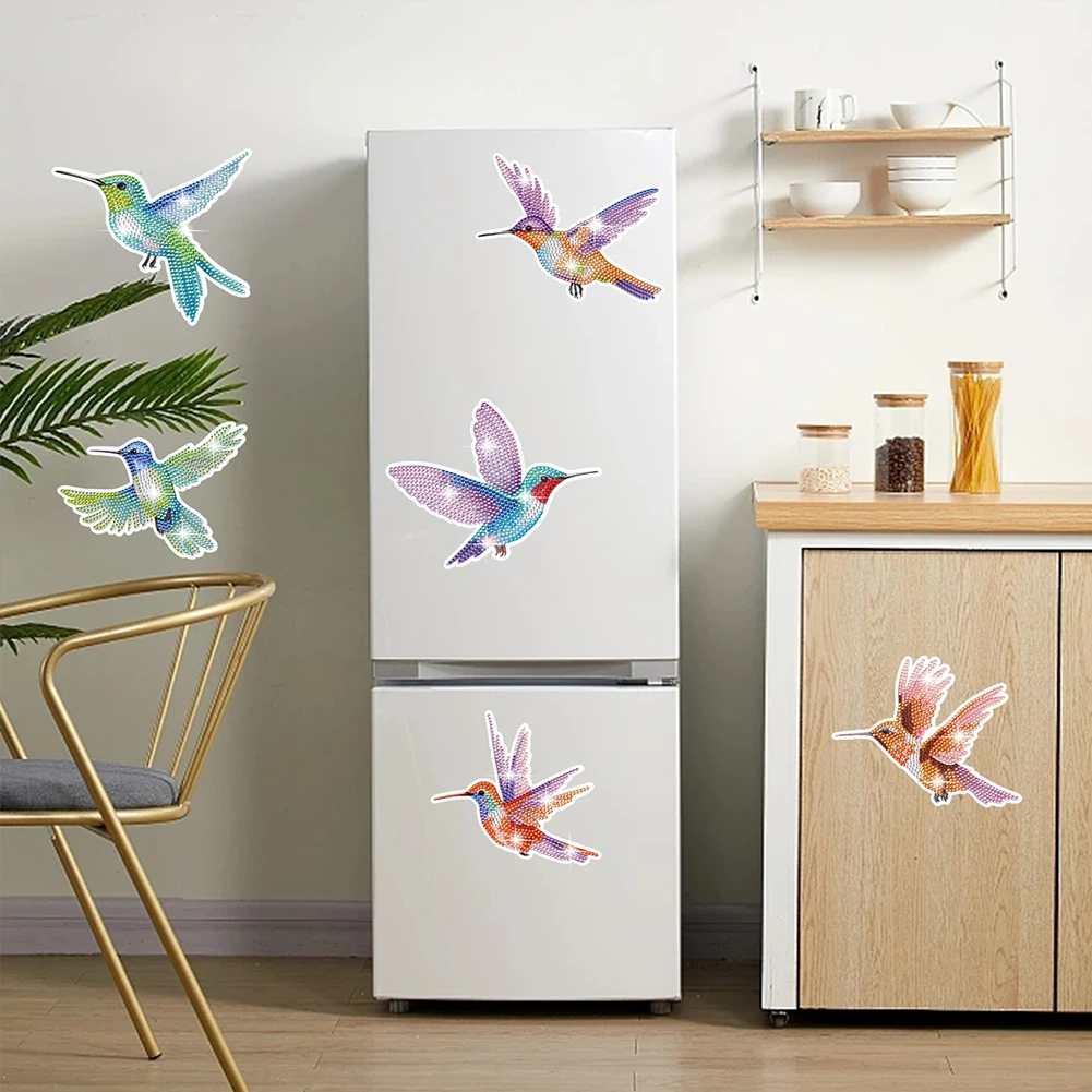 6 шт. мозаичные наклейки с бриллиантами колибри Рождественские бриллианты