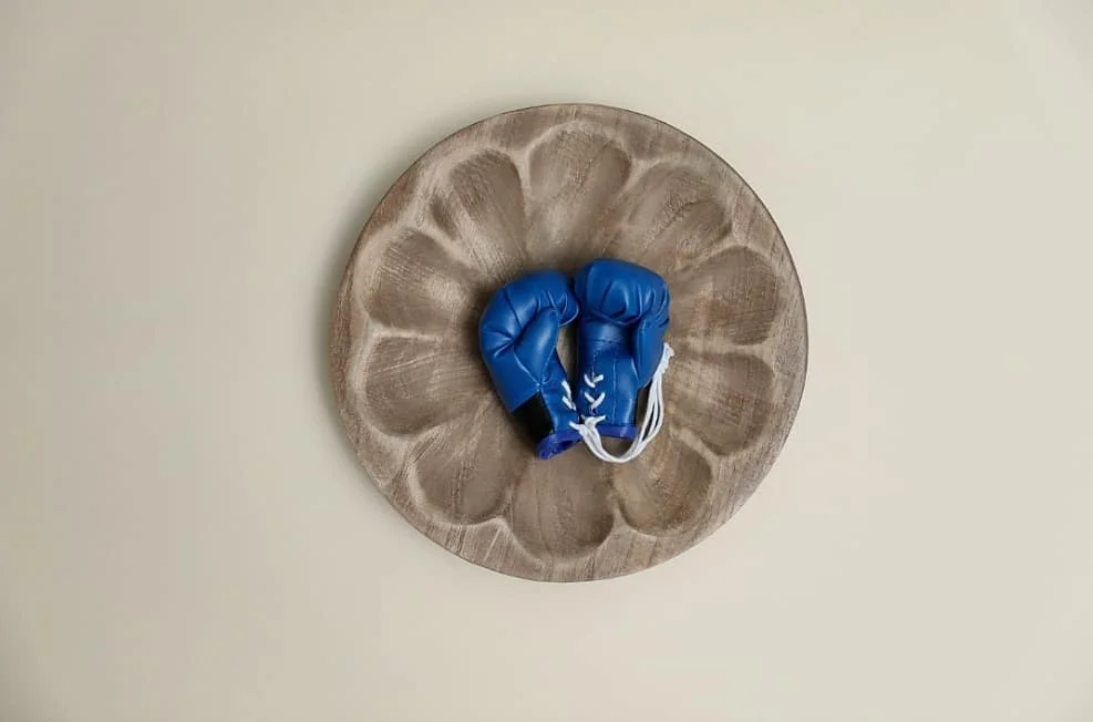 Simulation Mini Red Sanda Free Fight Glove Newborn Photography Props Set for Baby Photo Boxing Pants Gloves Prop Accessories |