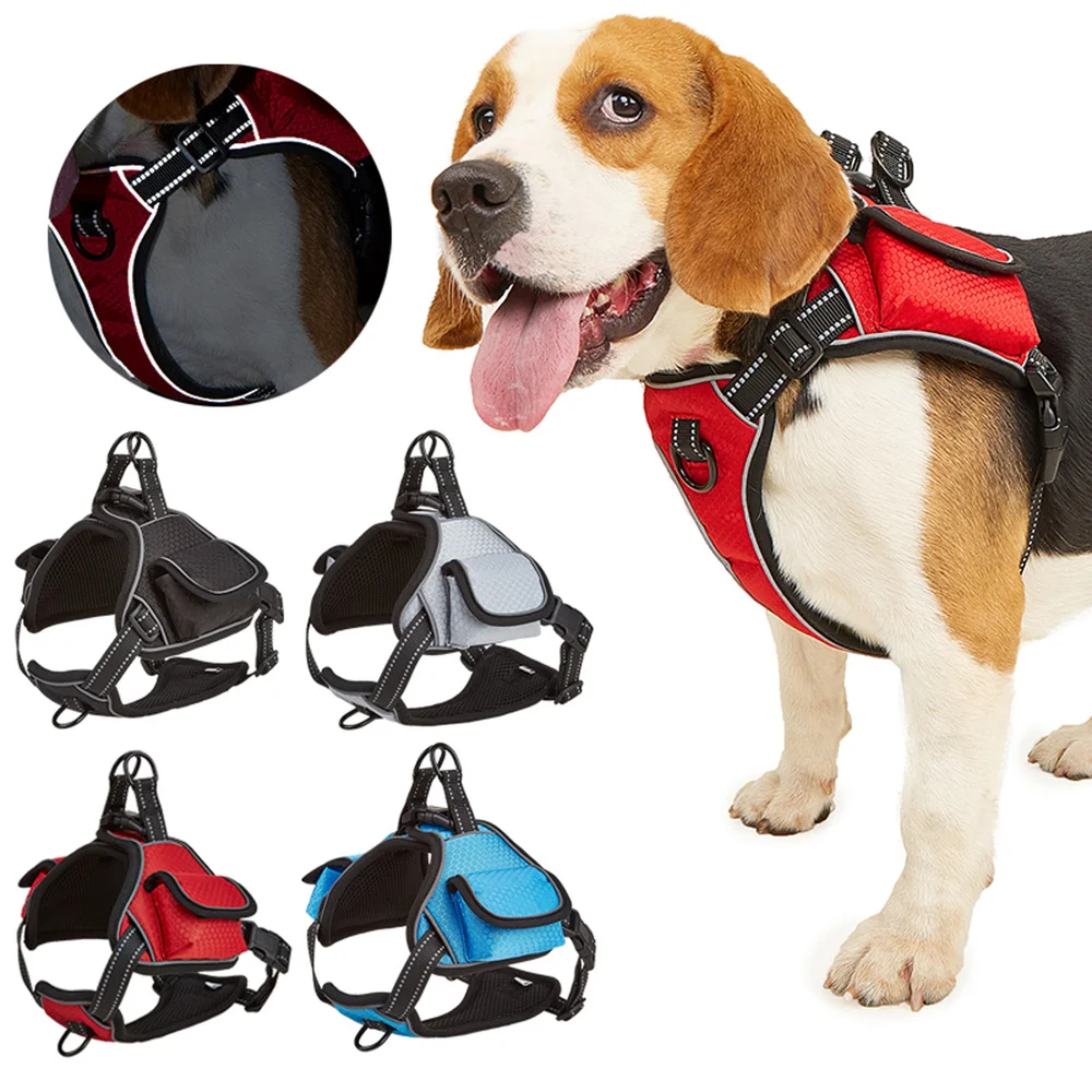 Pet Reflective No Pull Chest Strap Adjustable Padded Safety Small Heavy Duty Breathable Small Vest for Small Medium Dogs